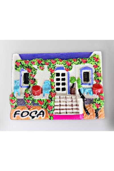 Mundy FOÇA Polyester Kabartmalı Magnet 7x5cm Dekoratif Hediyelik Buzdolabı Sü...
