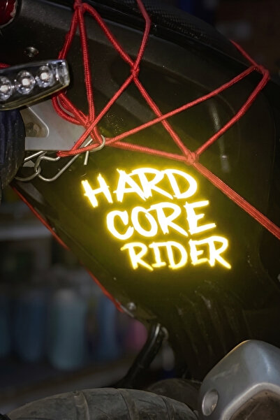 Banxtre Decorative Reflective Sticker for Motorcycles and Cars Hard Core Ride...