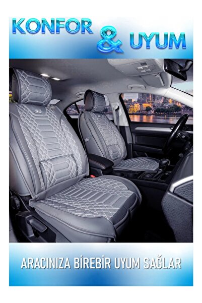 barototuning Fiat Fiorino Cargo Luxury Leather Car Seat Cover Rear 2+1 Piece ...
