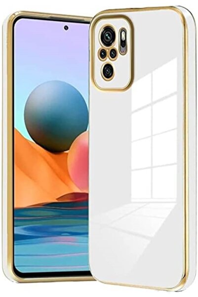 Bodycell Gold Plated - Θήκη Σιλικόνης Xiaomi Redmi Note 10 / Note 10S - White