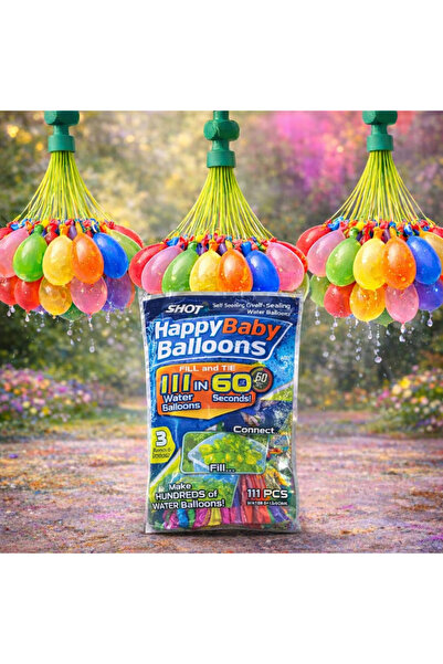 YerliÇöpPoşeti 111-piece water balloon set - self-adhesive - with quick fill ...