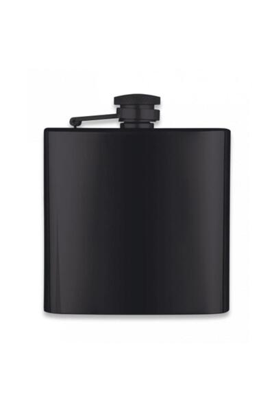 Albainox Υδροδοχείο - Φλασκί Stainless Black Hip Flask, 40126