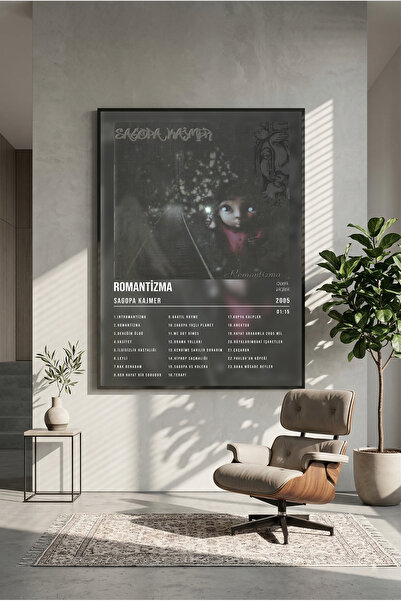 postercraft Sagopa Kajmer Romantizma Albüm Tasarım Ahşap Tablo Poster (Çerçev...