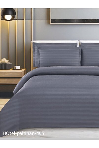 ROSHAN Hotel Stripe Naver and Text Bedding Set - 5 Pieces with Premium Material
