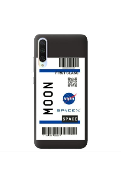 Other Xiaomi Mi 9 Lite Moon spacex Black Colored Silicone TPU Θήκη
