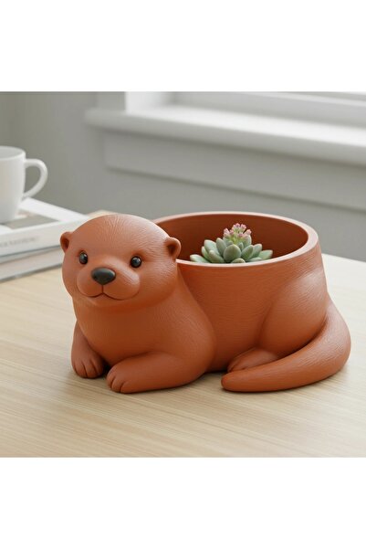 OEM Mini Ghiveci Decorativ Animalut Vidra Suport Plante Mici