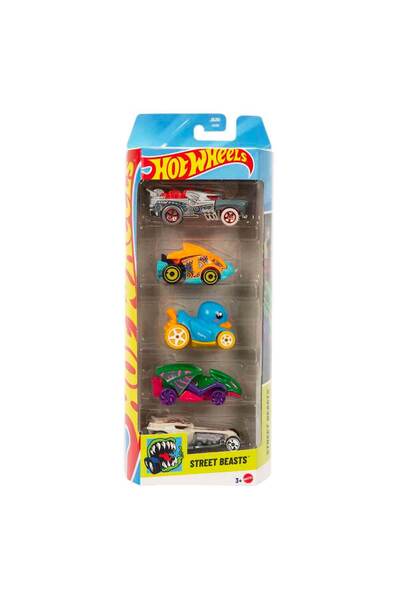 HOT WHEELS 5'li Araba Seti - Jbj90 Street Beasts