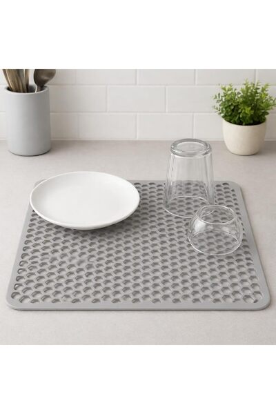 Yıldızan pazaralanı store Bulaşık Kurutma Matı Kaymaz Katlanabilir 32x32 cm g...
