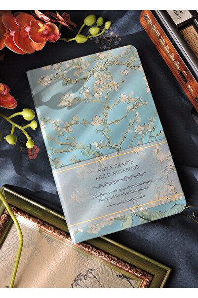 Nova Crafts Van Gogh Almond Tree Anti-Scratch Hard Gilded Cover, Artistic A5 ...