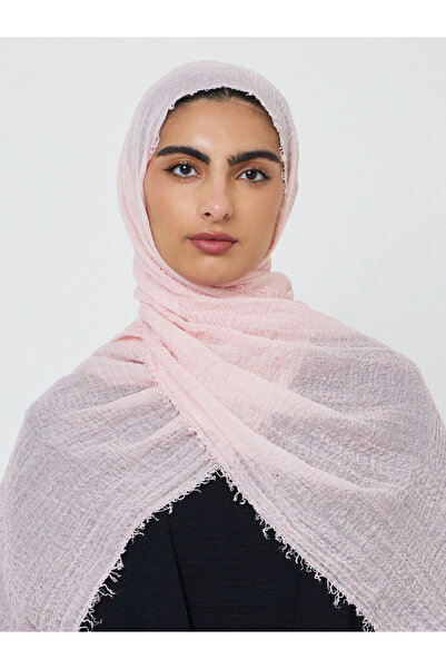 Amirah By Styli Light Pink Textured Hijab