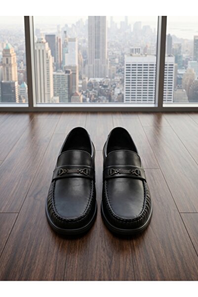 GlobalOne Mart Men Metal Buckle Slip-On Leather Loafers Ultra Soft Ergonomic ...