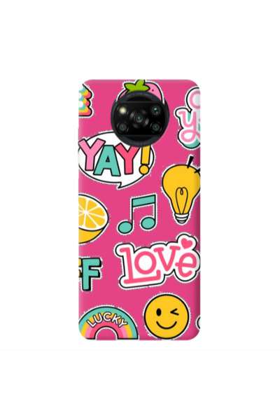 Other Xiaomi Poco X3 /X3 Pro Cute desing Fuchsia Colored Silicone TPU Θήκη