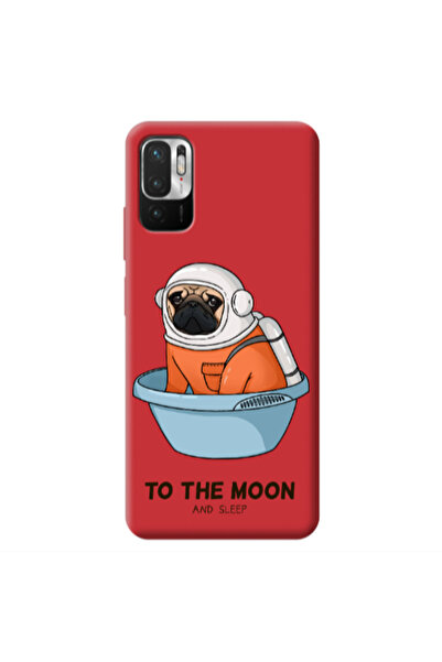 Other Xiaomi Redmi Note 10 Pro 5G To the moon Red Colored Silicone TPU Θήκη