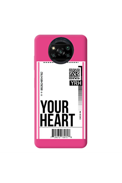 Other Xiaomi Poco X3 /X3 Pro Your Heart YRH Fuchsia Colored Silicone TPU Θήκη