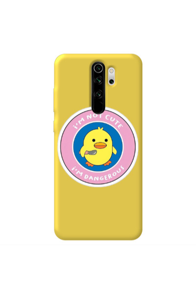 Other Xiaomi Redmi Note 8 Pro I m dangerus Yellow Colored Silicone TPU Θήκη