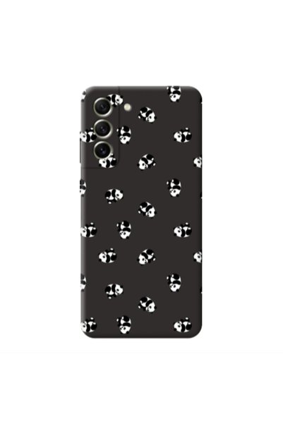 Other Samsung S21 PLUS Small Pandas Black Colored Silicone TPU Θήκη