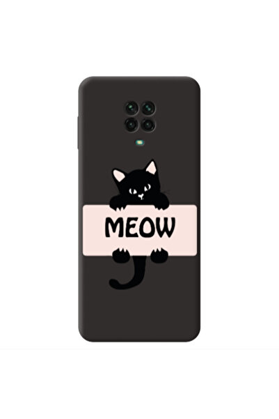 Other Xiaomi Redmi Note 9 Pro Meow Black Colored Silicone TPU Θήκη