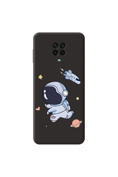 Other Xiaomi Redmi Note 9 Pro Aduket Black Colored Silicone TPU Θήκη