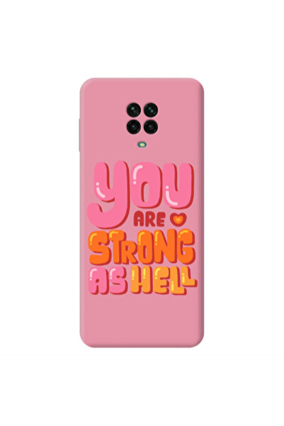 Other Xiaomi Redmi Note 9 Pro You are Love Strong Pink Colored Silicone TPU Θήκη