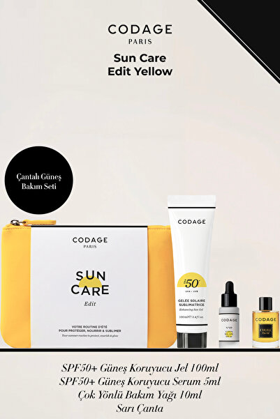 CODAGE PARIS Sun Care Edit Yellow - Çantalı Güneş Bakım Seti