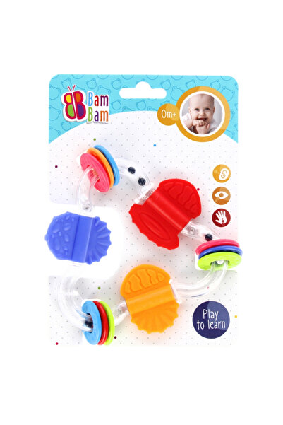 MC Micostore Jucarie bebelusi zornaitoare - triunghi - Bam Bam 515054, 0+ luni