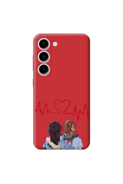 Other Samsung S23 Plus Bro Red Colored Silicone TPU Θήκη