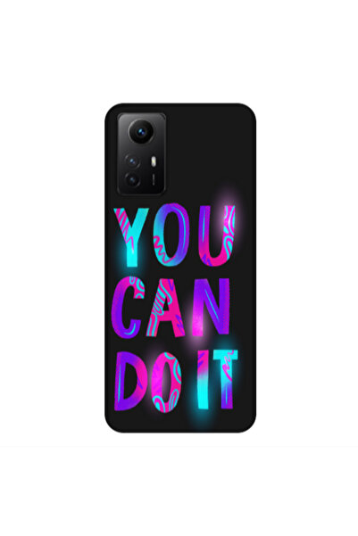 Other Xiaomi Redmi Note 12s You Can Doit Black Colored Silicone TPU Θήκη