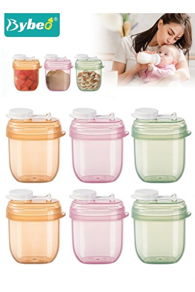 BYBEO 6PCS Baby Formula Dispenser, Portable Milk Powder Dispenser, Baby Feedi...