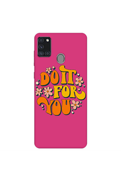 Other Samsung A21S Do it For You Fuchsia Colored Silicone TPU Θήκη
