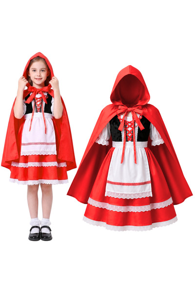 Korbi Set costum Scufița Roșie pentru fete