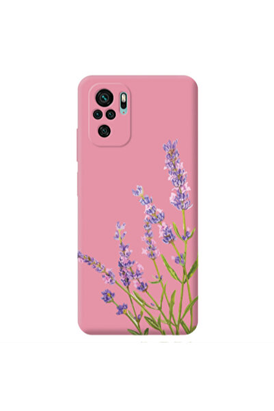 Other Xiaomi Redmi Note 10S Flowers 8 Pink Colored Silicone TPU Θήκη