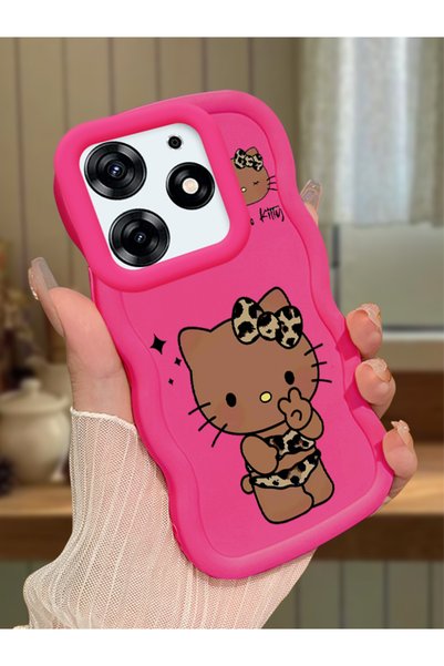 Hontinga Tecno Spark 10 Pro Compatible Case Camera Protector Red Silicone Cou...