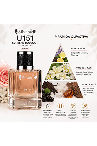 Silvana U151 Unisex 50 ml – Aromă Supreme Bouquet, floral-fructată, elegantă ...