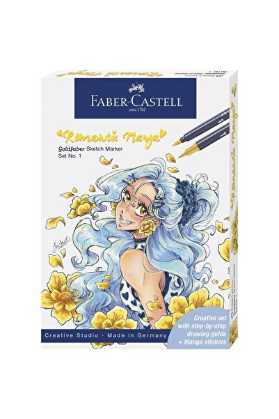 OEM Faber Castell Goldfaber Sketch markere duble Manga 8 buc accesorii