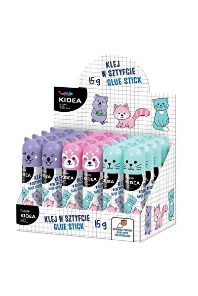OEM DERFORM KIDEA Lipici solid 15 g cu figurină animal (24 buc.)