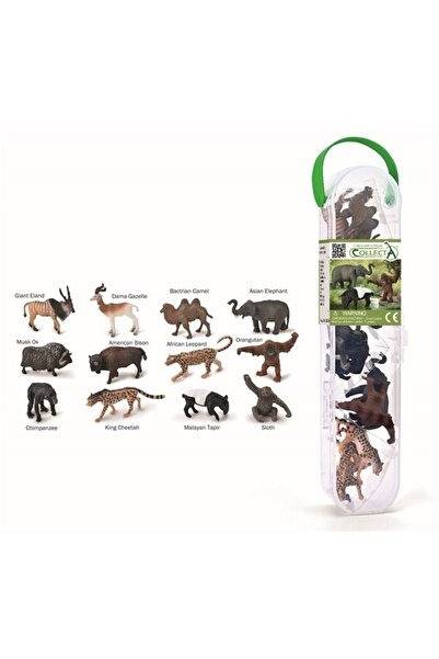 OEM Set figurine Collecta, 12 minifigurine pictate manual animale sălbatice, ...