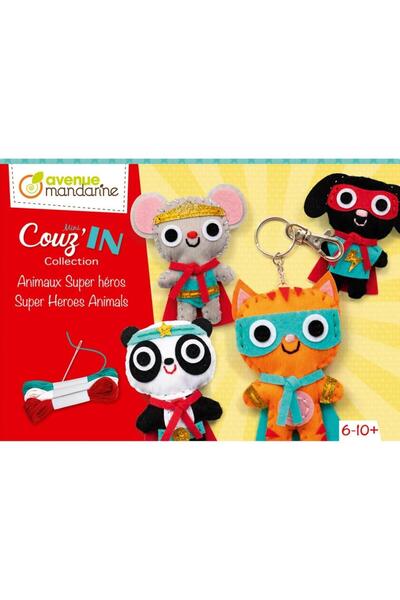 OEM Set Clairefontaine pentru cusut brelocuri din pasla Super Animale
