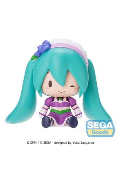 OEM Figurina Hatsune Miku Fuwa Petit Chibi 8 cm, purpuriu stralucitor
