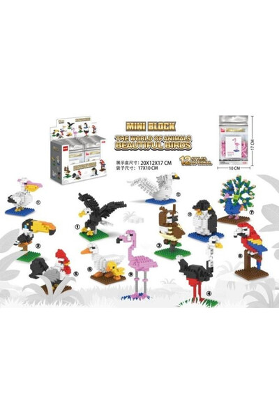OEM Miniaturi 3D din blocuri - Colecția Merkpol "Lumea Animalelor"