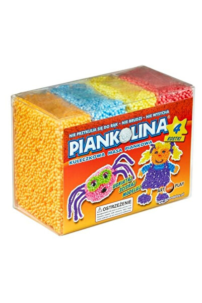 OEM Artă. și Play Piankolina 4 cuburi – masă din plastic moale, portocalie