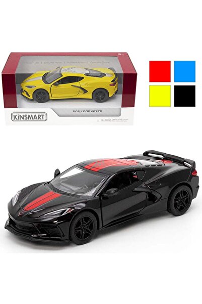 OEM Model de mașină Corvette 1:36 Kinsmart cu tracțiune Pull Back, metalic, c...