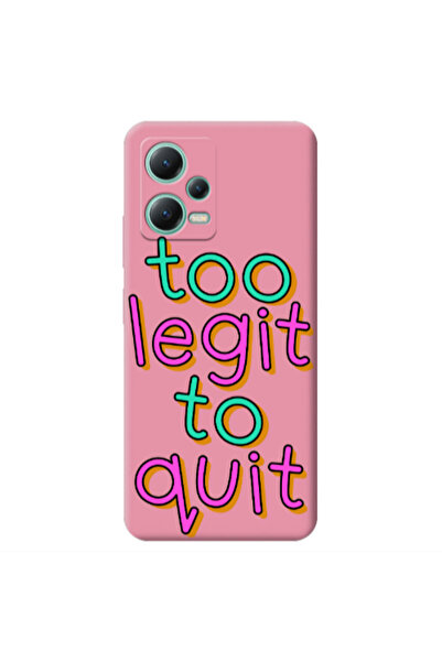 Other Xiaomi Redmi Note 12 Pro 5G Too Legit To Quit Pink Colored Silicone TPU...