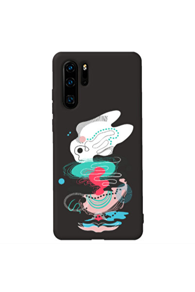 Other Huawei P30 Pro Abstract 50 Black Colored Silicone TPU Θήκη