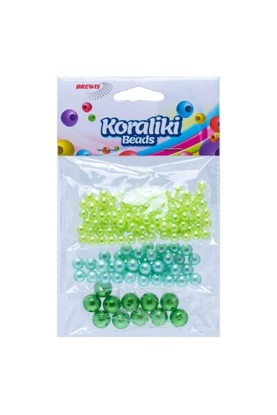 BREWIS Mărgele de insirat în nuanțe de verde 36g - set creativ