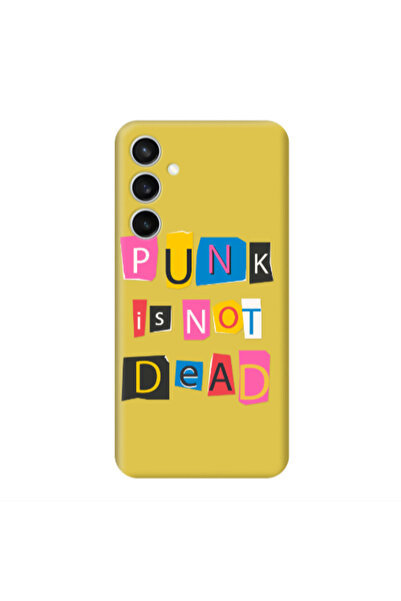 Other Samsung S24 Plus Punk is not Dead Yellow Colored Silicone TPU Θήκη