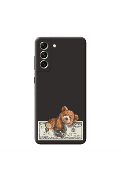Other Samsung S21 Money Style Black Colored Silicone TPU Θήκη