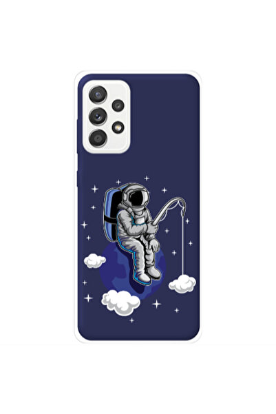 Other Samsung A72 Fishing space Dark blue Colored Silicone TPU Θήκη