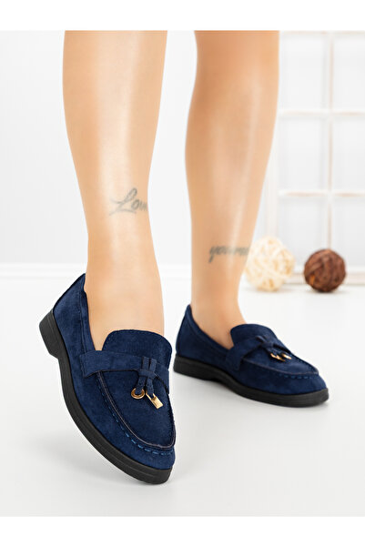 CM Pantofi casual dama bleumarin din material textil Kireva