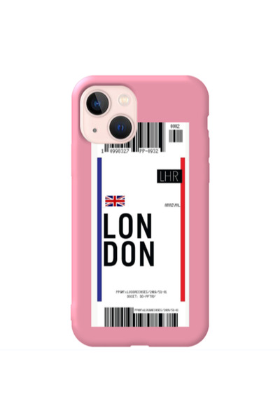 Other Apple iPhone 13 London Arrival Pink Colored Silicone TPU Θήκη
