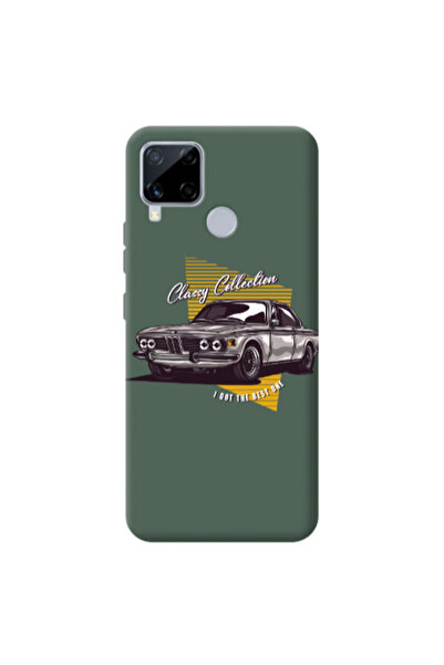 Other Realme C25 Classy Collection Dark Green Colored Silicone TPU Θήκη